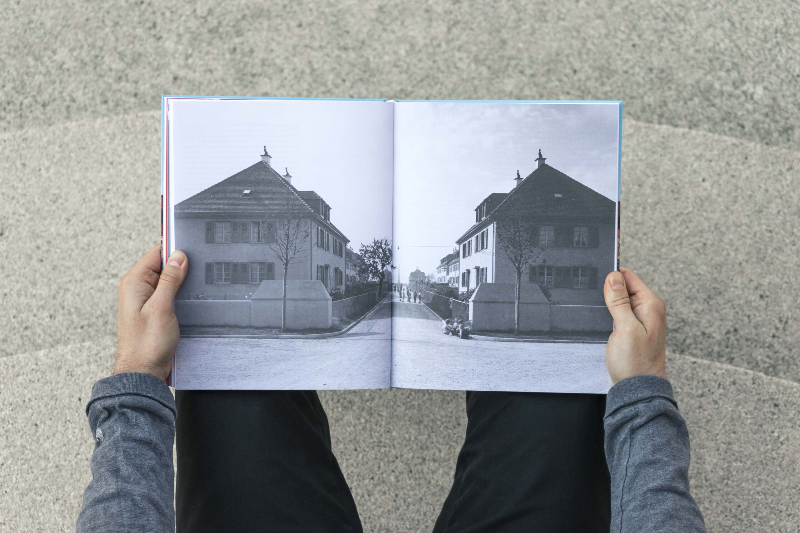 Gestaltung der Freidorf Publikation mit historischem Bildmaterial