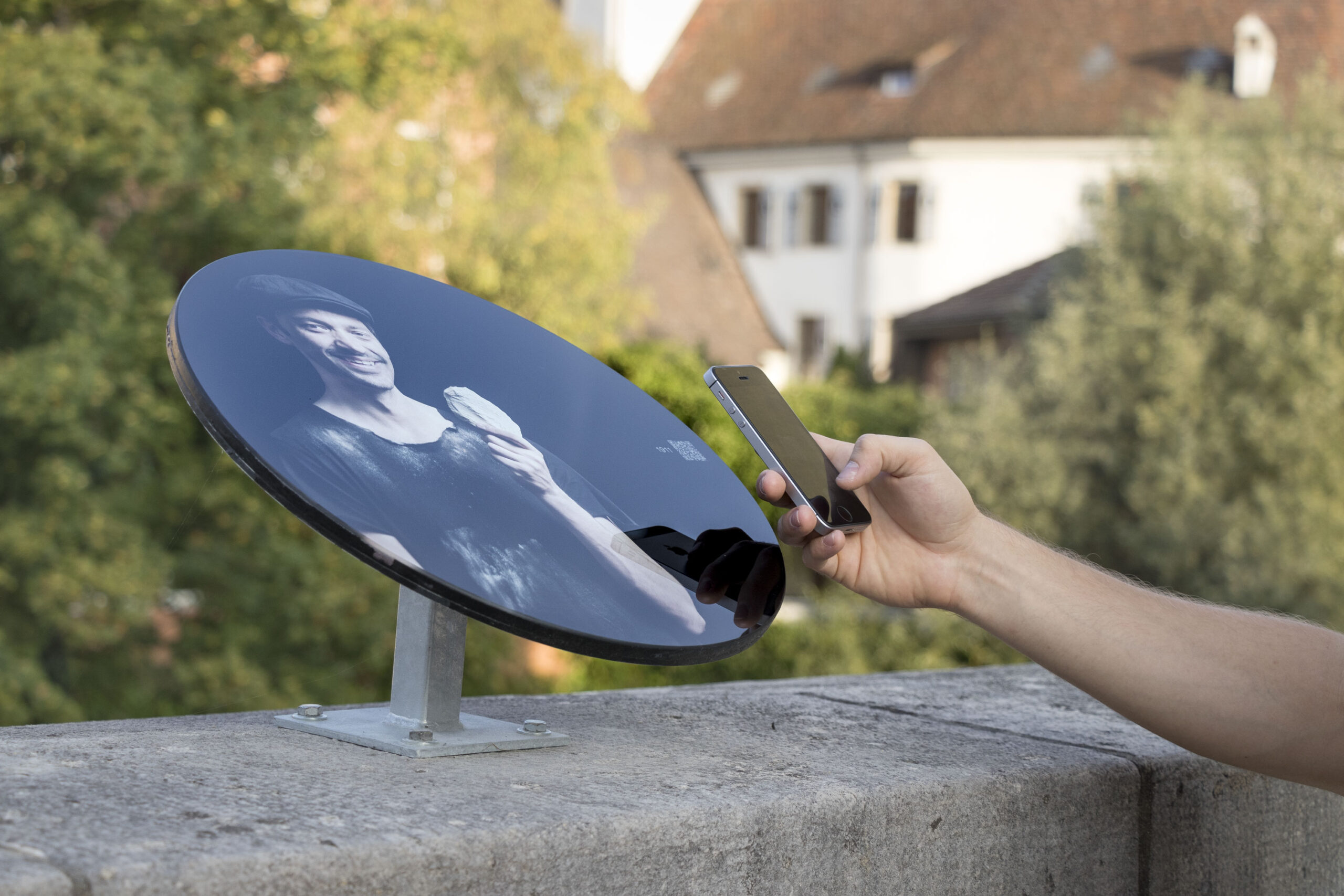 Audiostation im öffentlichen Raum der Stadt Laufen