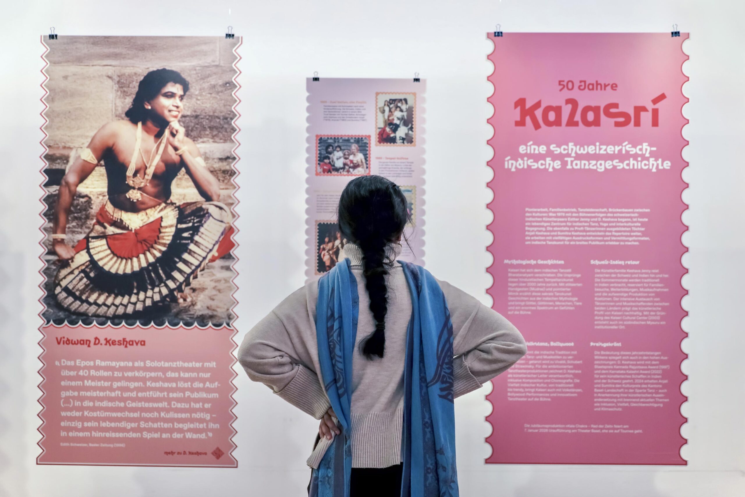 Ausstellungsgrafik zur Geschichte der Familie Keshava